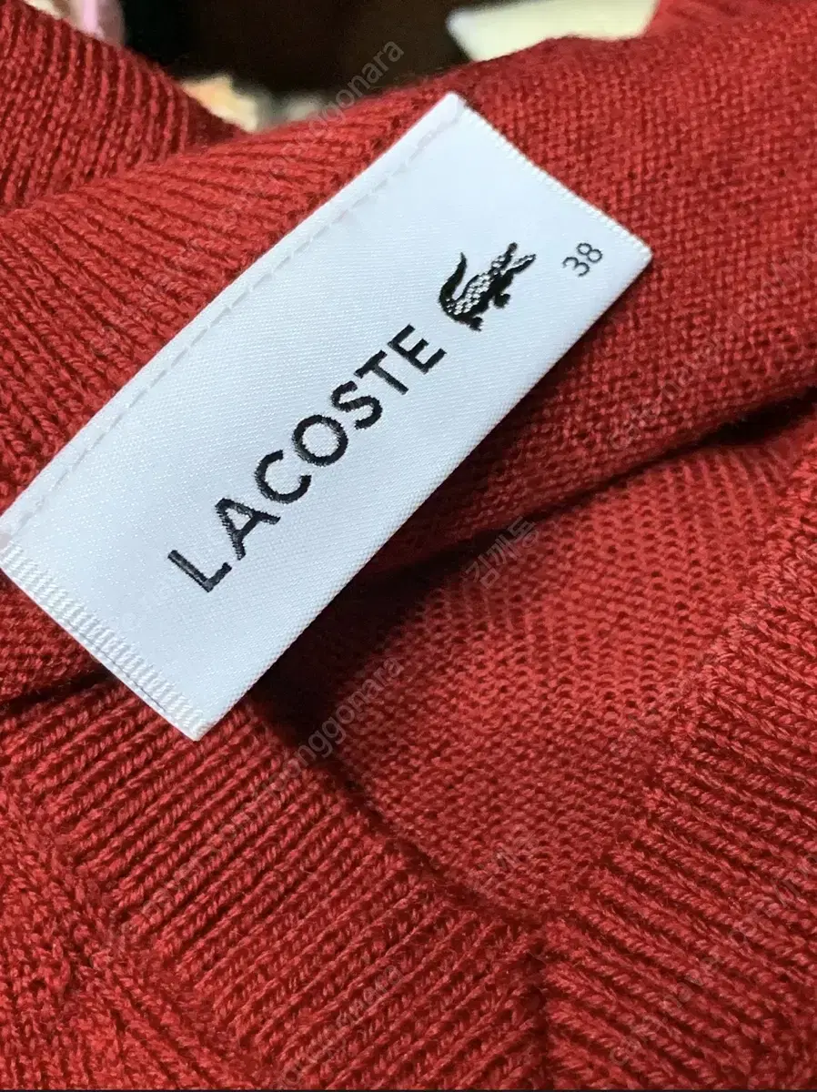 Lacoste V-neck pullover knit (new)