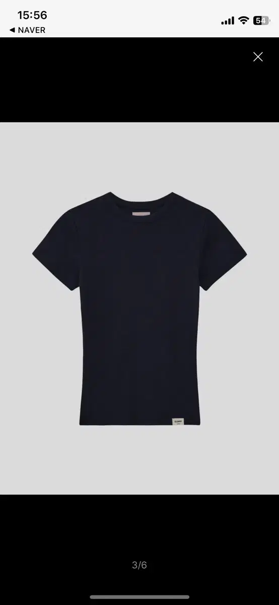 [새상품] 글로니 G CLASSIC FITTED TEE navy