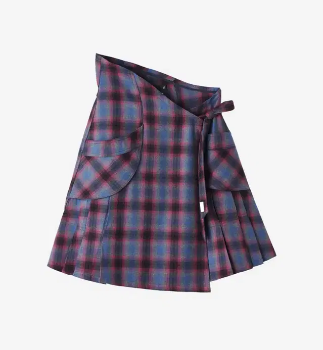 사파리스팟 COTTAGE FLANNEL WRAP SKIRT PURPLE