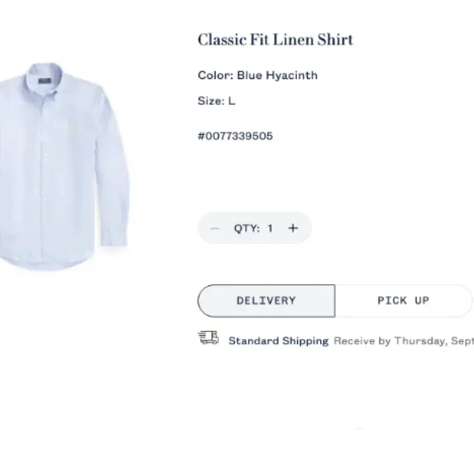 [맨-L]폴로 랄프로렌 classic fit lenen shirt