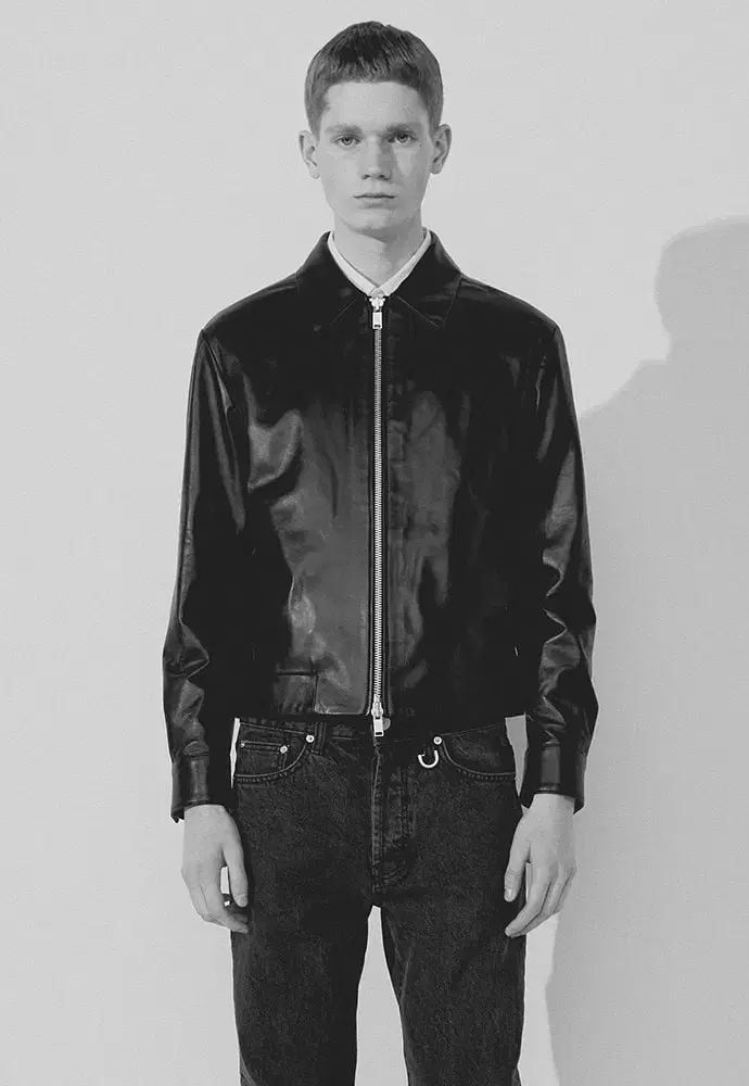 Tony Weck Port Lambskin Minimalist Single Leather Jacket