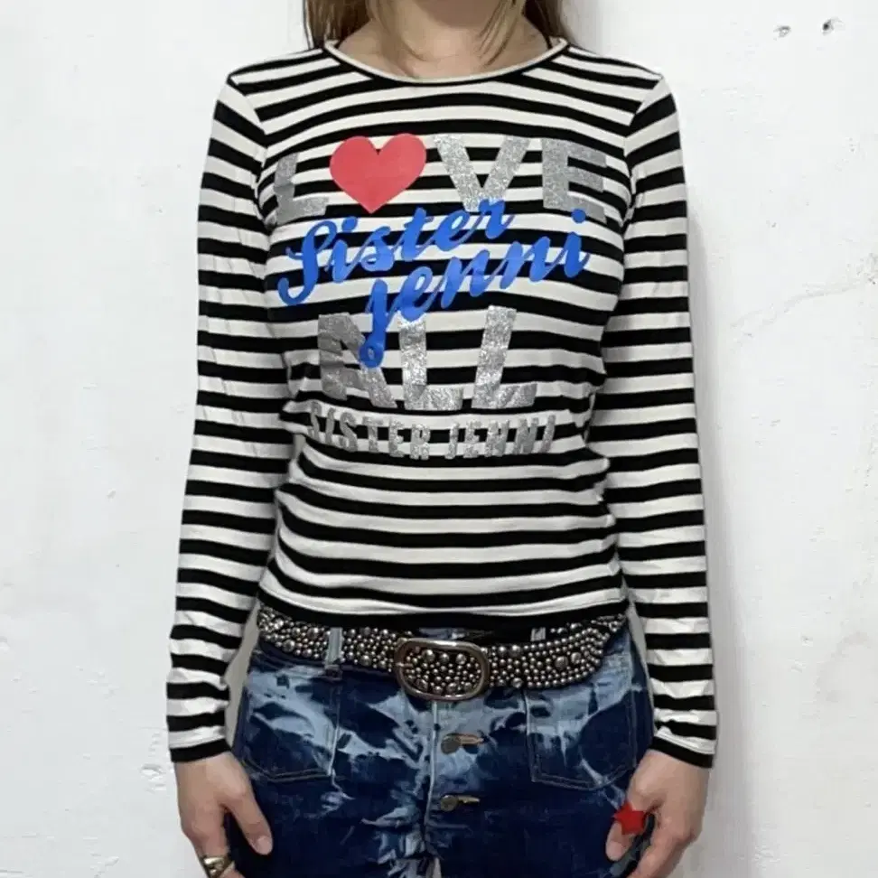 vintage stripe long sleeve t shirt