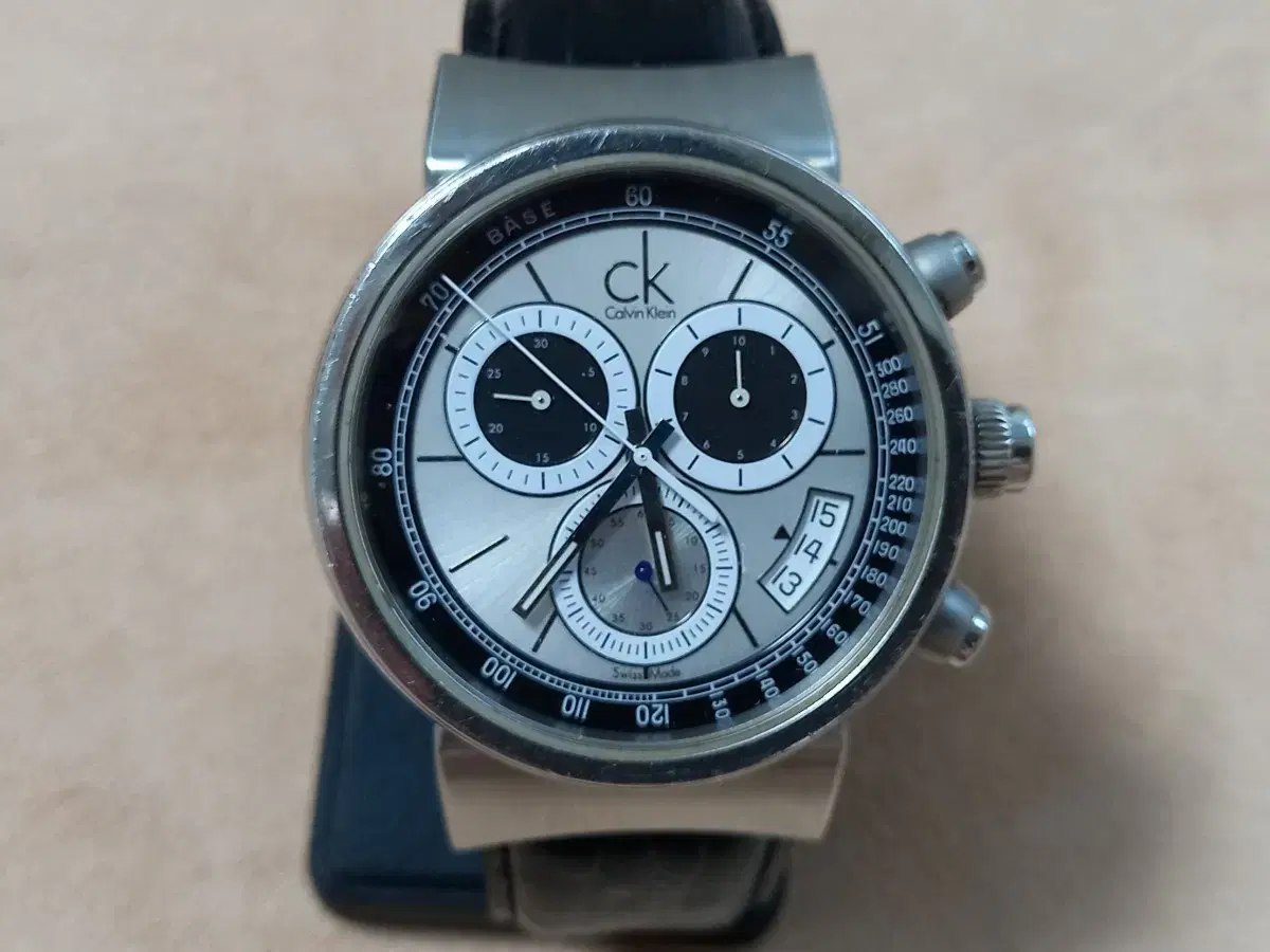 CK Kevin Klein Watch Chrono Sapphire Quartz Leather