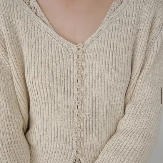 moia 모이아 ribbed cardigan 새상품