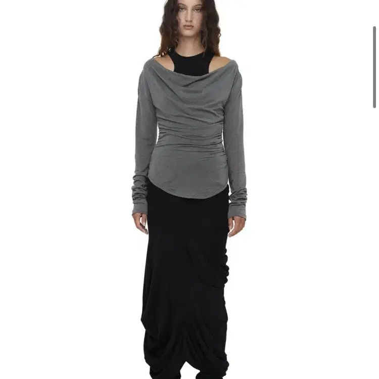 Cerric avant garde long skirt