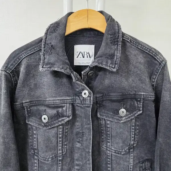 ZARA 자라 블랙 청자켓 S 55 66