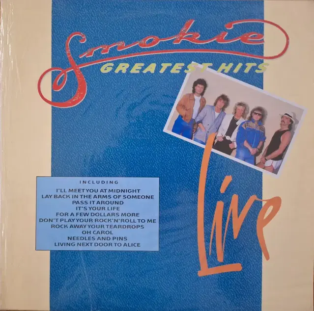 국내라이센스반/Smokie - Greatest Hits-Live LP