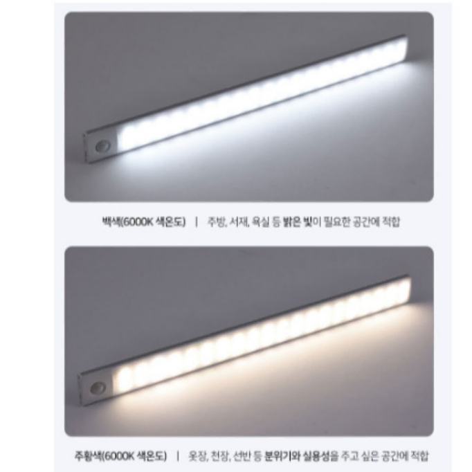 [새상품] 충전식 인체 감지 벽조명 LED (40cm)