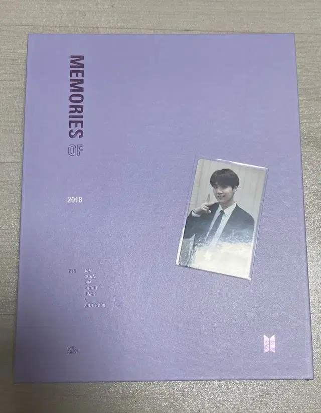 방탄소년단 메모리즈 2018 dvd 윤기 슈가 포카 풀셋