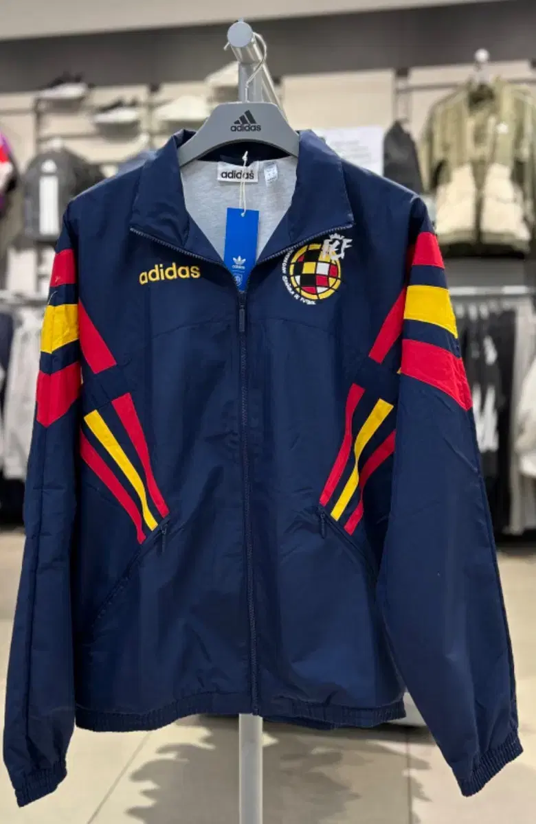 (M,XL/new) Adidas Tracktop Football Jacket Spain 96 Retro Windbreaker