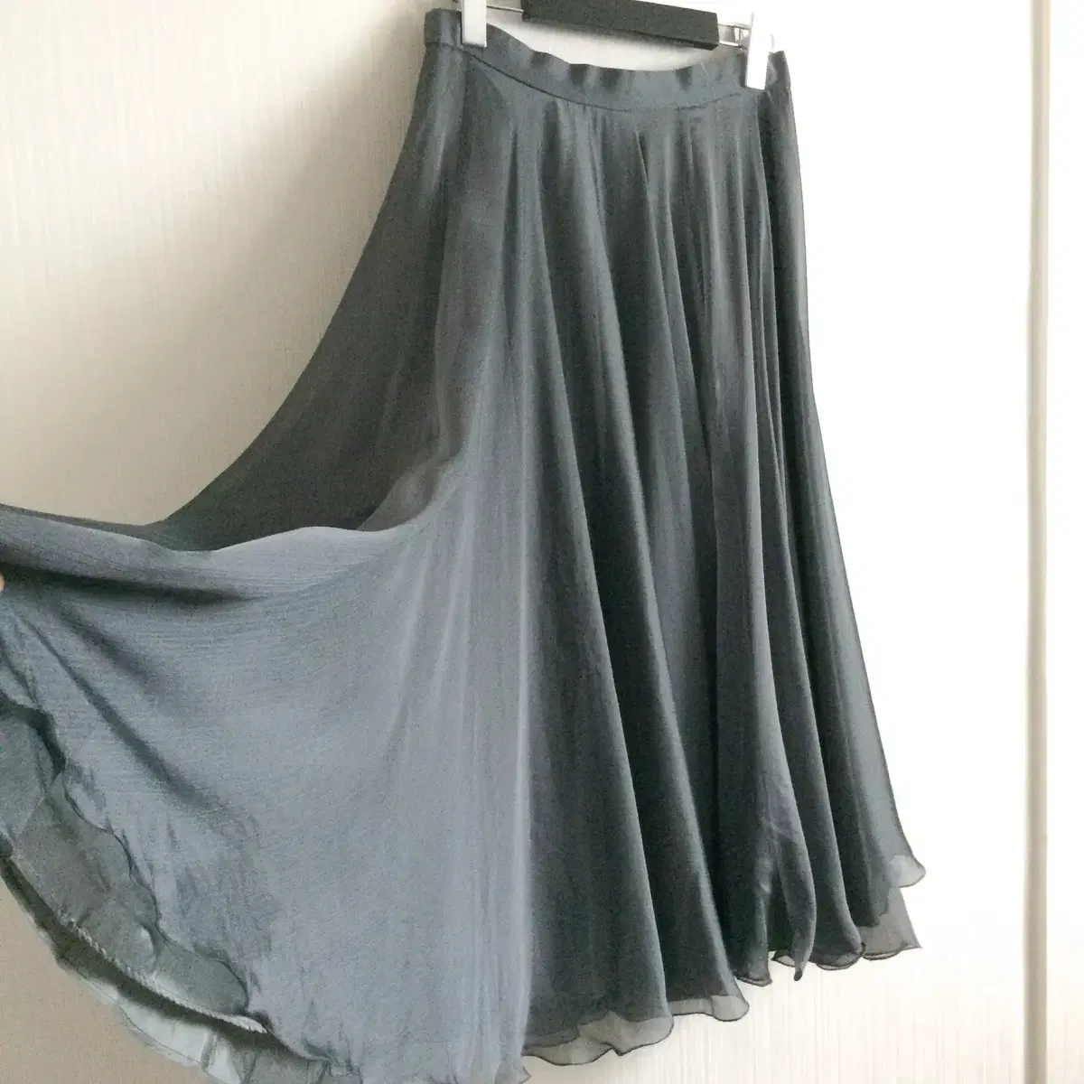 Dark gray long skirt