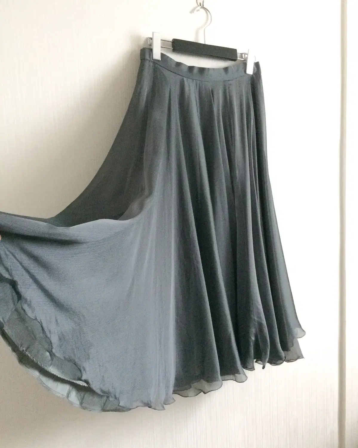 Dark gray long skirt