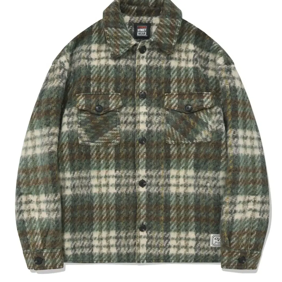 비전스트릿웨어 VSW padded check 자켓