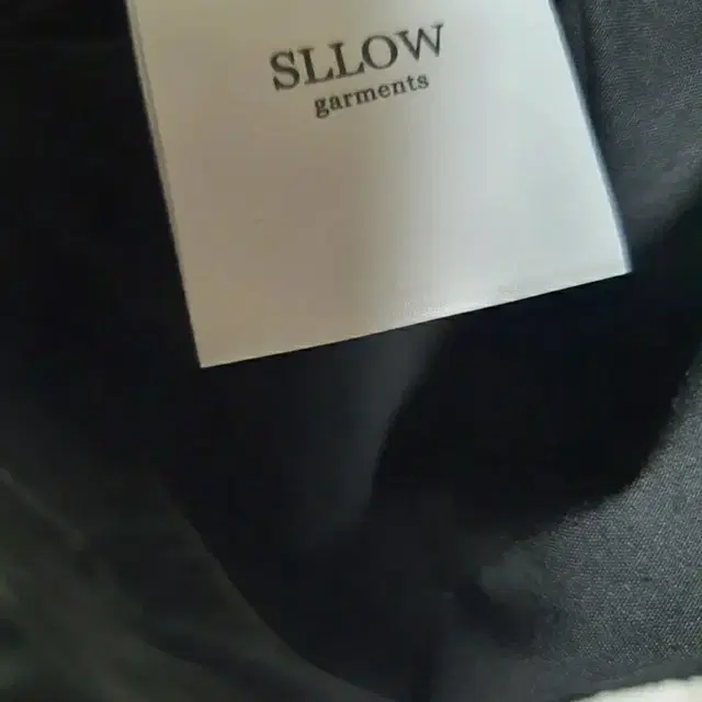 SLLOW Garments 블랙 퍼프소매 롱 원피스, 55~66(날씬)