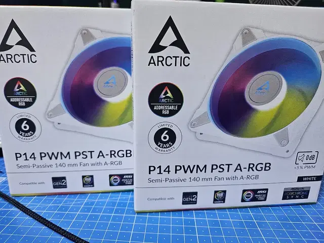 ARCTIC PWM PST 140mm X2개 쿨링팬