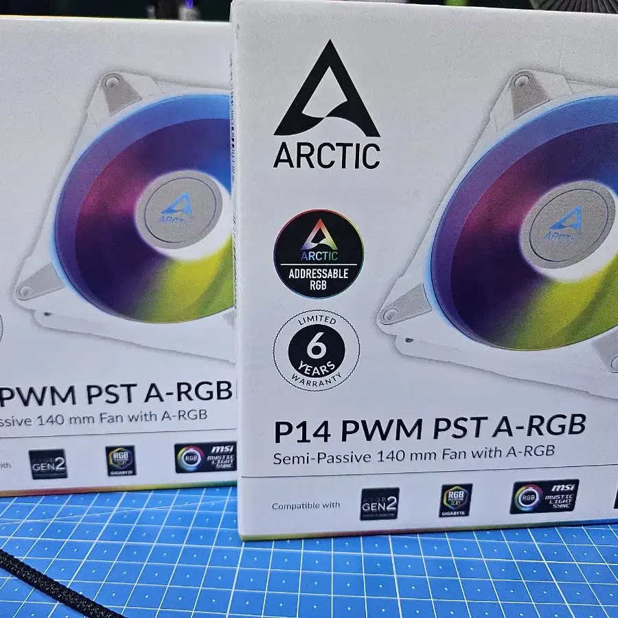 ARCTIC PWM PST 140mm X2개 쿨링팬