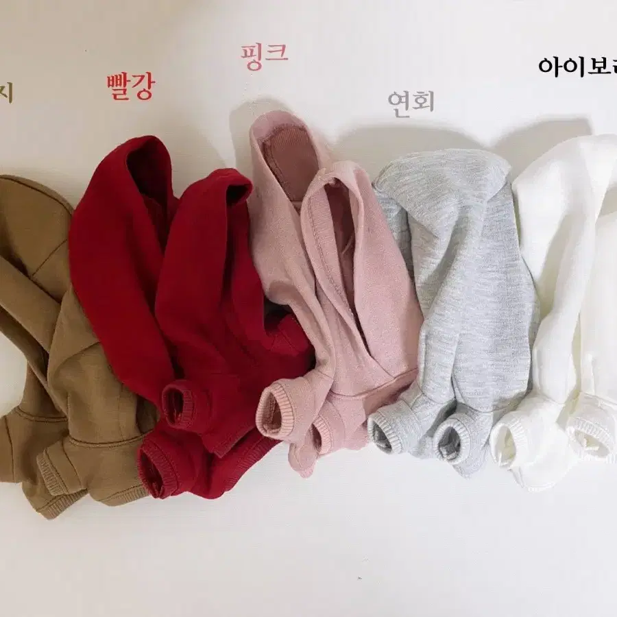 15cm 인형옷 2벌 일괄 준멍씨의 옷장 멜란지 그레이 맨투맨 & 후드티