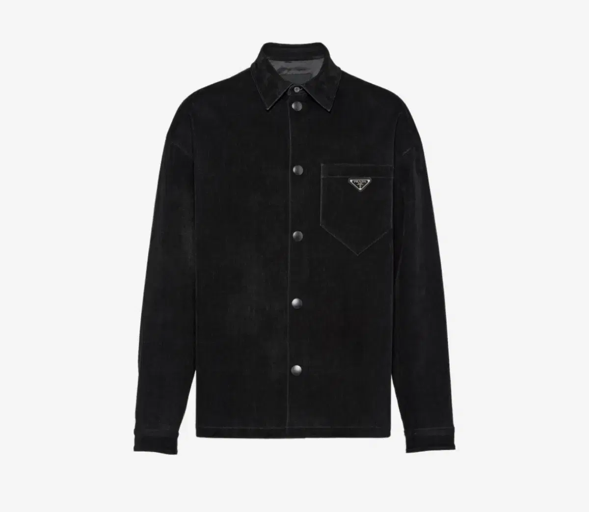 [S] Prada Velvet shirt black