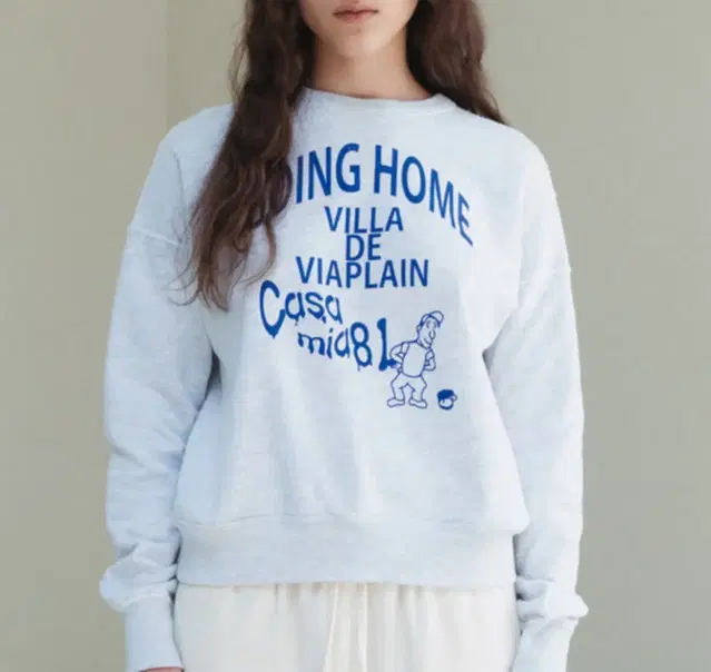 비아플레인 Via Going home sweat shirt 판매