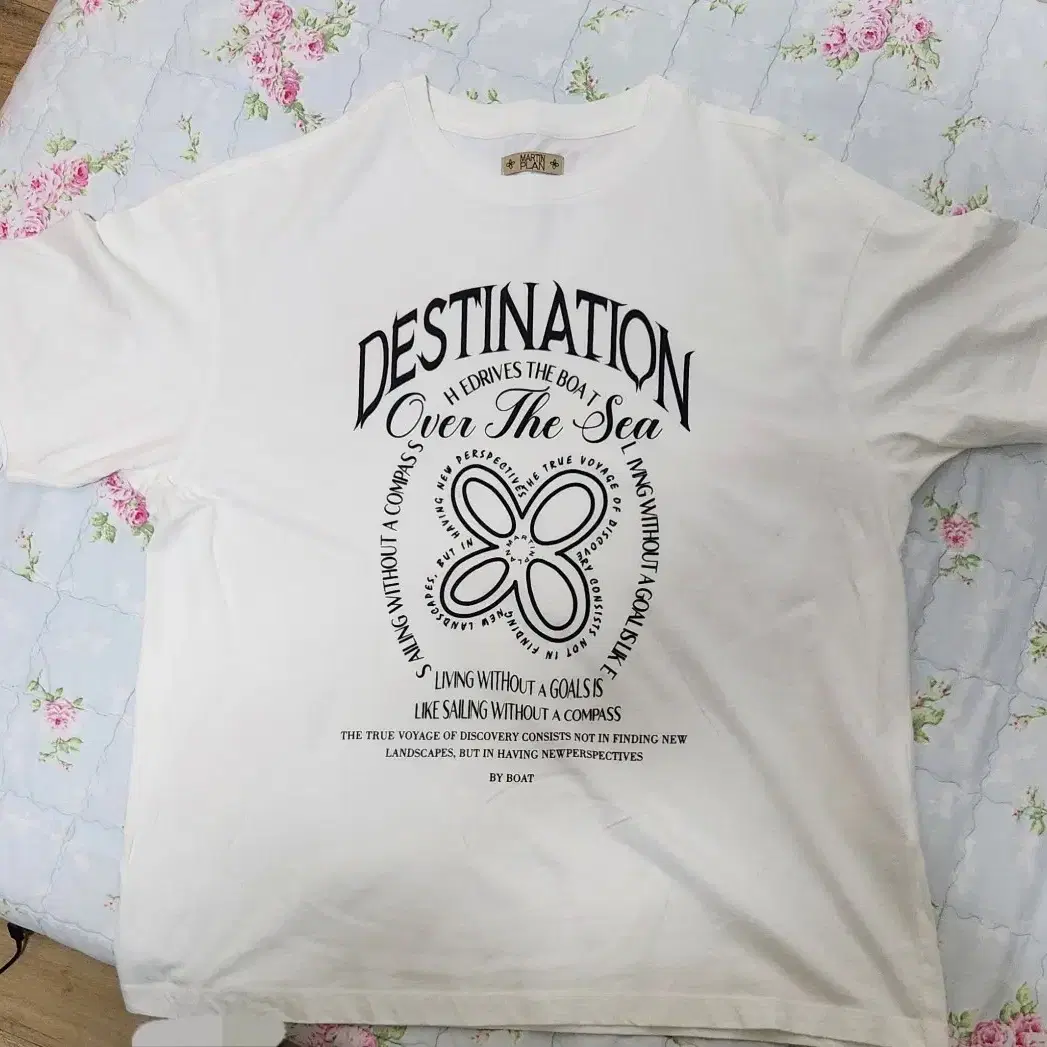 마틴플랜 티셔츠 Destination Half T - WHITE