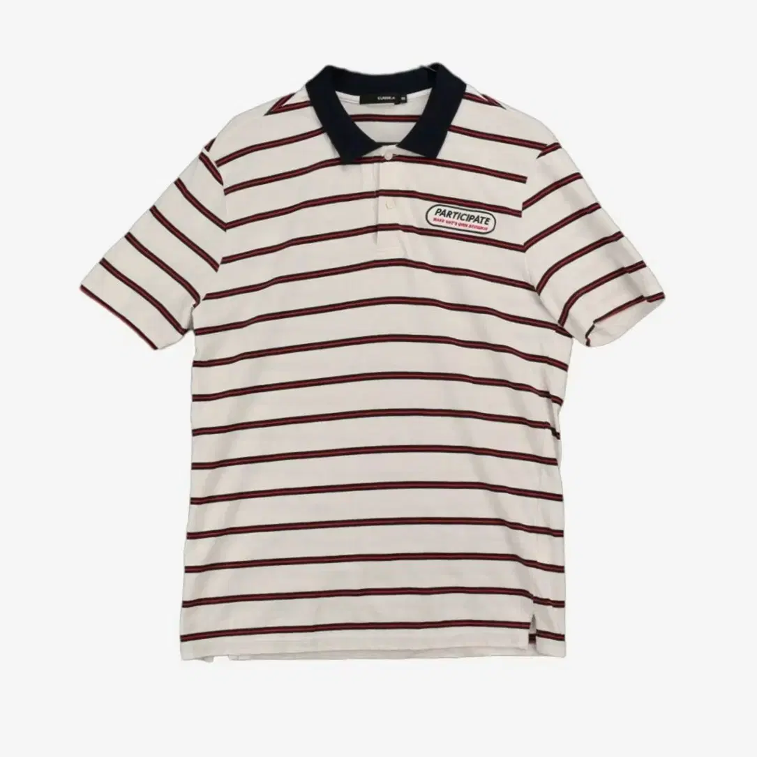 [95]Clyde & Stripe Short Sleeve kara T-Shirt (SW2835)