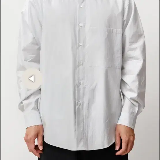 오라리 washed finx twill big shirt