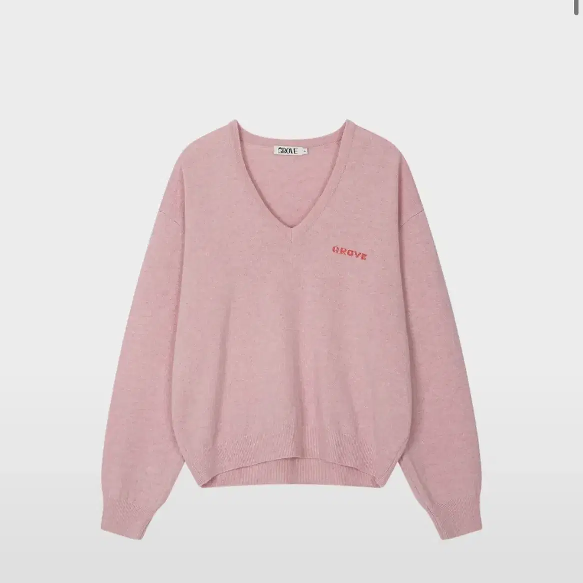 그로브 MYLES V-NECK KNIT_PINK