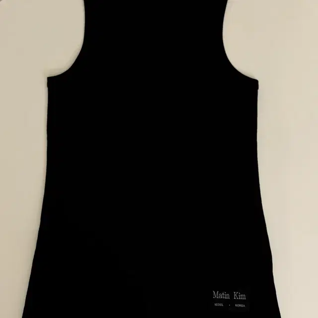 마뗑킴 RIBBED SLIMFIT TANK TOP IN BLACK, S