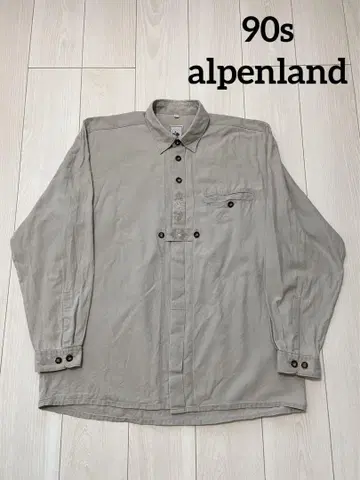 레어 아이템 90s alpenland 알펜랜드 자수 티롤리안 셔츠