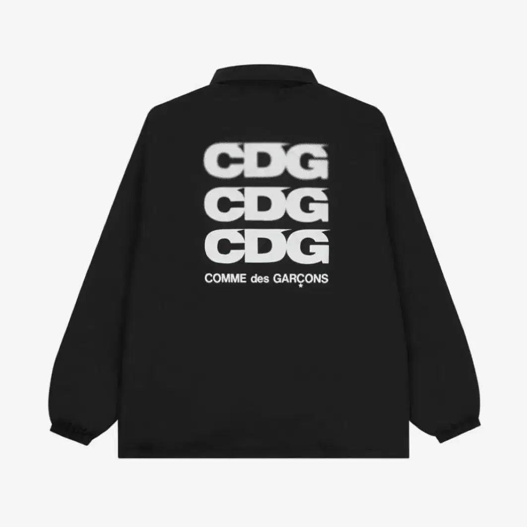 CDG 로고 코치자켓 블랙 XL