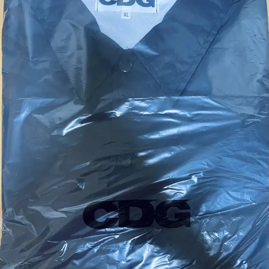 CDG 로고 코치자켓 블랙 XL