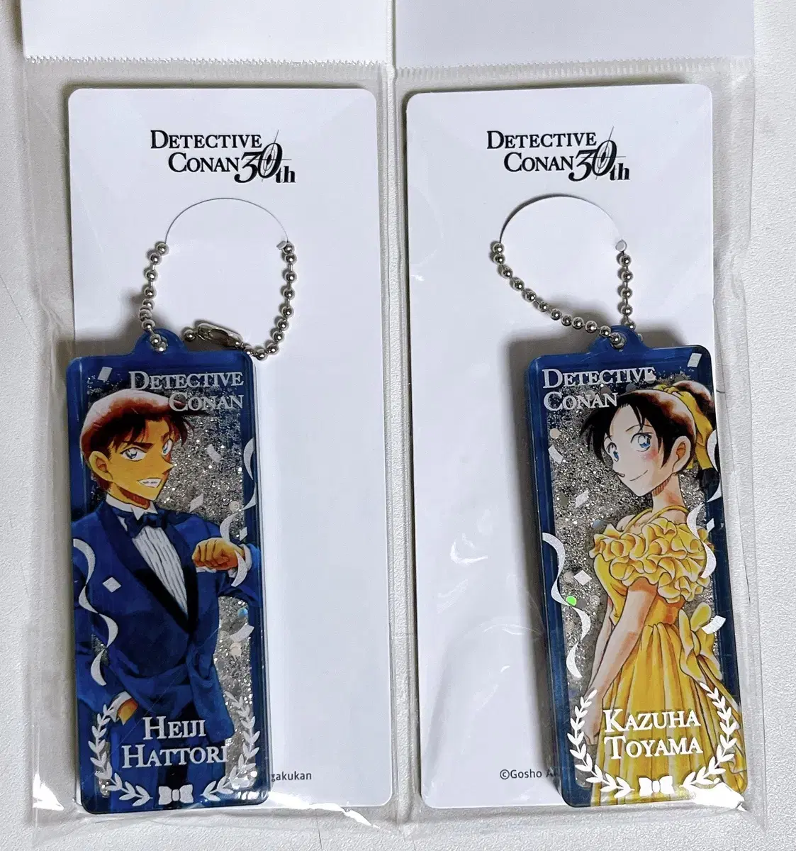 DetectiveConan the BarbarianJeon Heka Heiji kazuha Glitter Acrylic Keyring