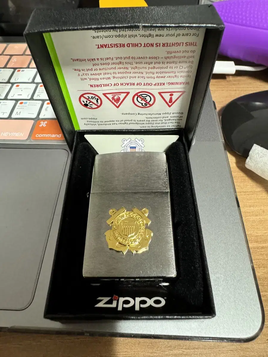 [정품] zippo us coastguard (미 해안경비대) 라이터