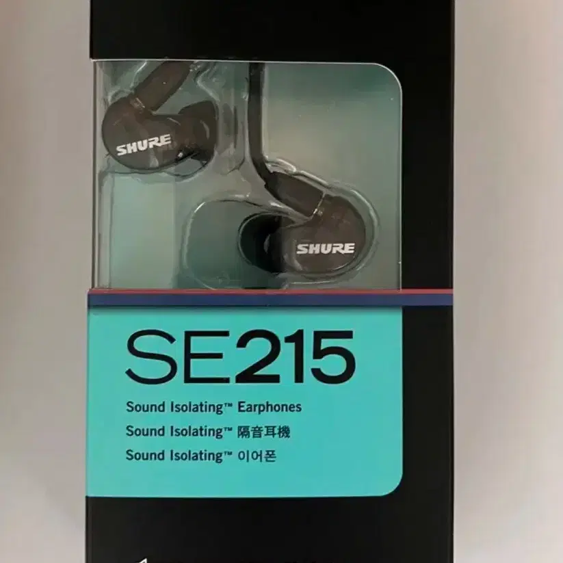 슈어 정품 SHURE SE215 블랙 미개봉 새제품