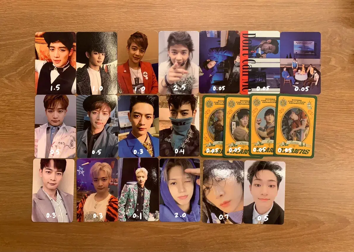 Shinee choi minho minho photocard album wts onew taemin Keys