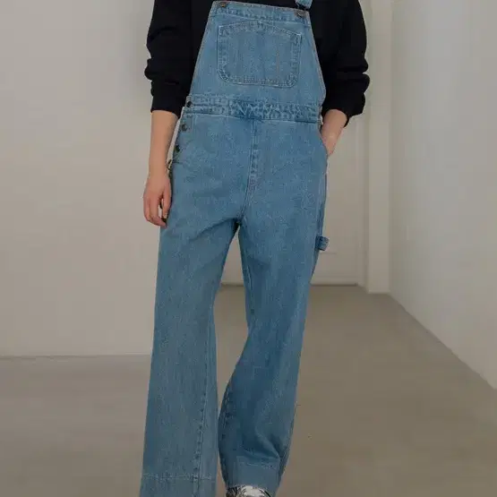 포에토 denim overall 데님 오버롤 멜빵