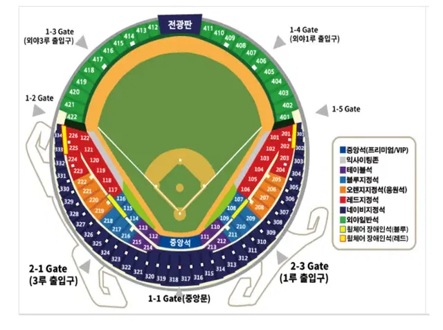 9/16 두산 키움 1루 레드석 양도