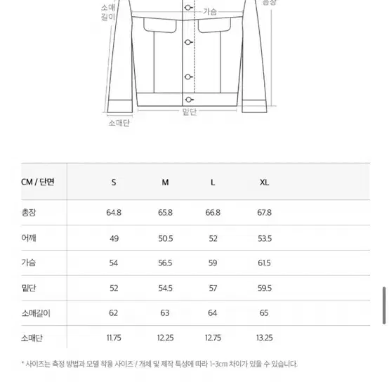 플랙 데님 자켓 새상품 M