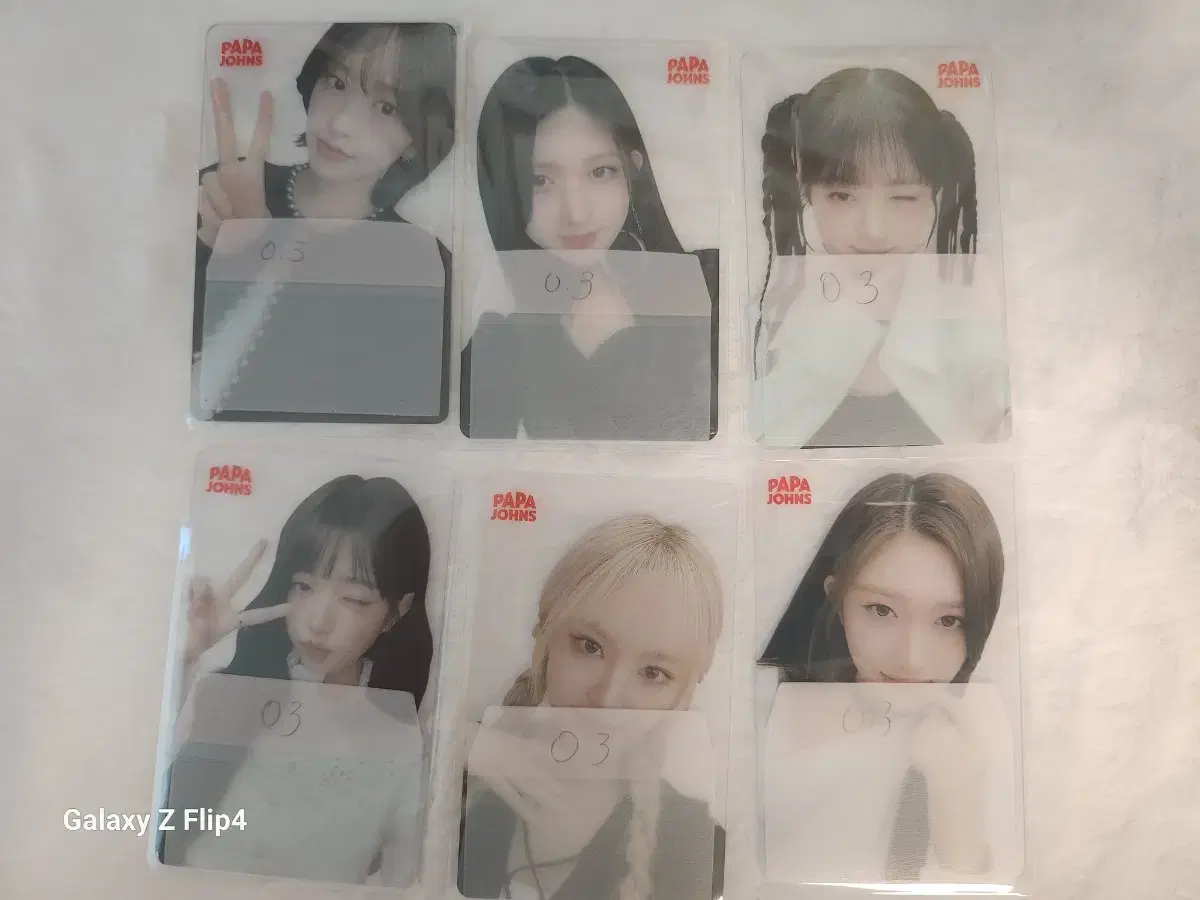 ive photocard papa johns 5th yujin gaeul lay wonyoung liz leeseo