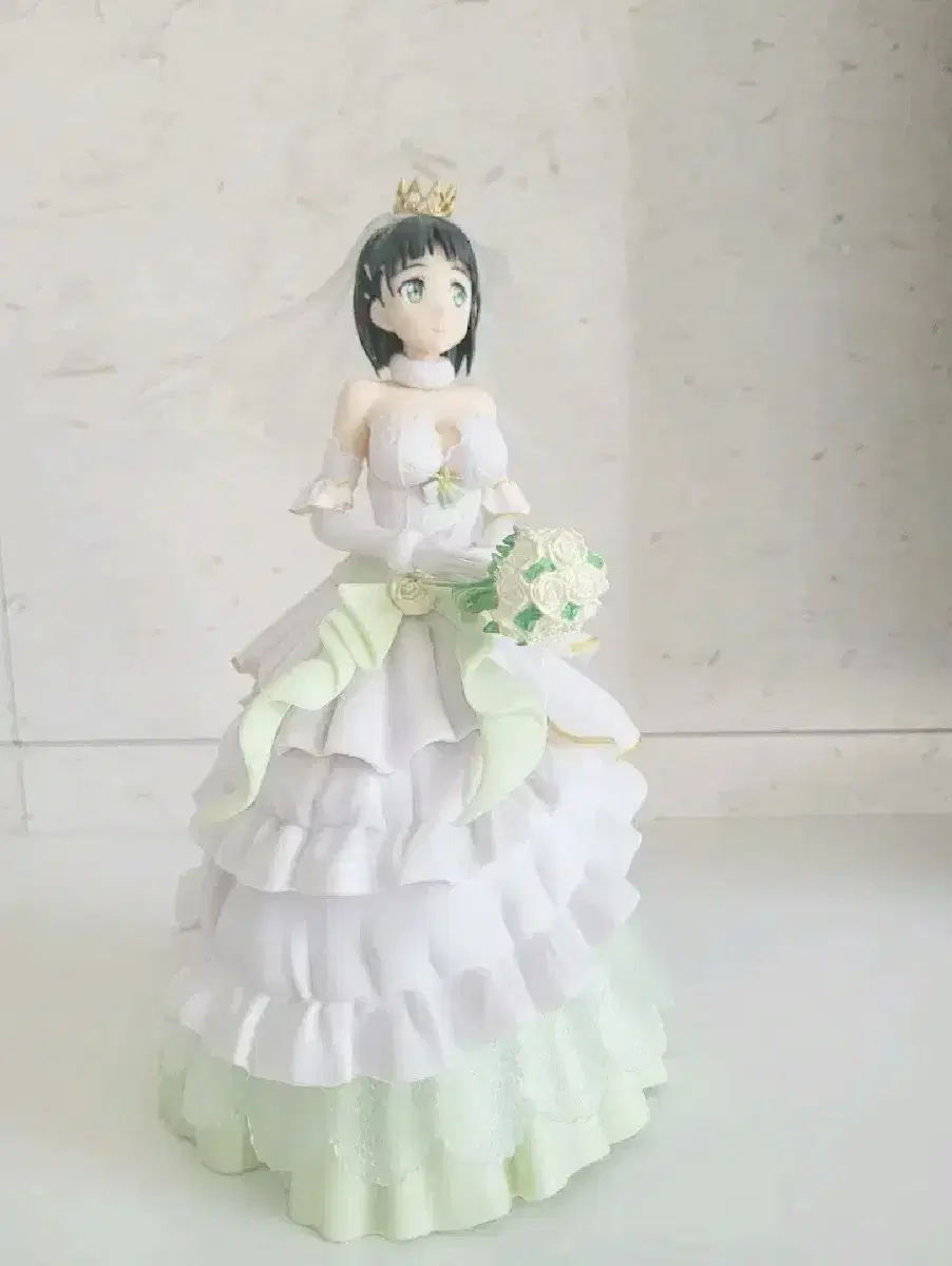 Sword Art Online Soun Suguha Wedding Dress Version Beautiful Girl Figure