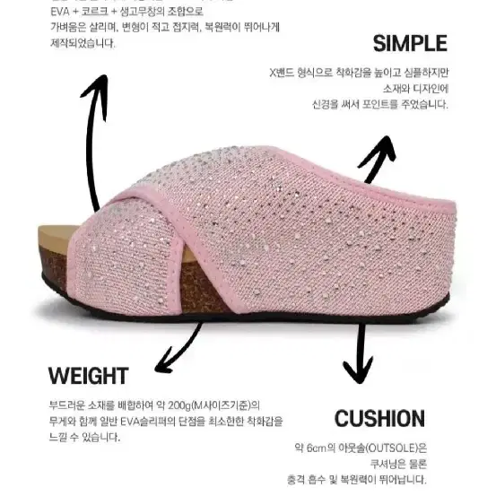 나무하나 RHINESTONES SLIPPERS  245~250 L사이즈