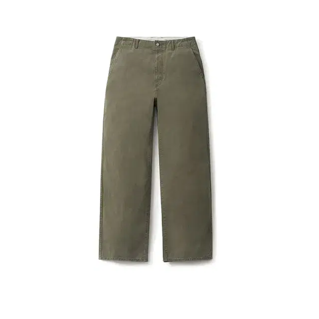 [2] 포터리 와이드 데님, washed olive