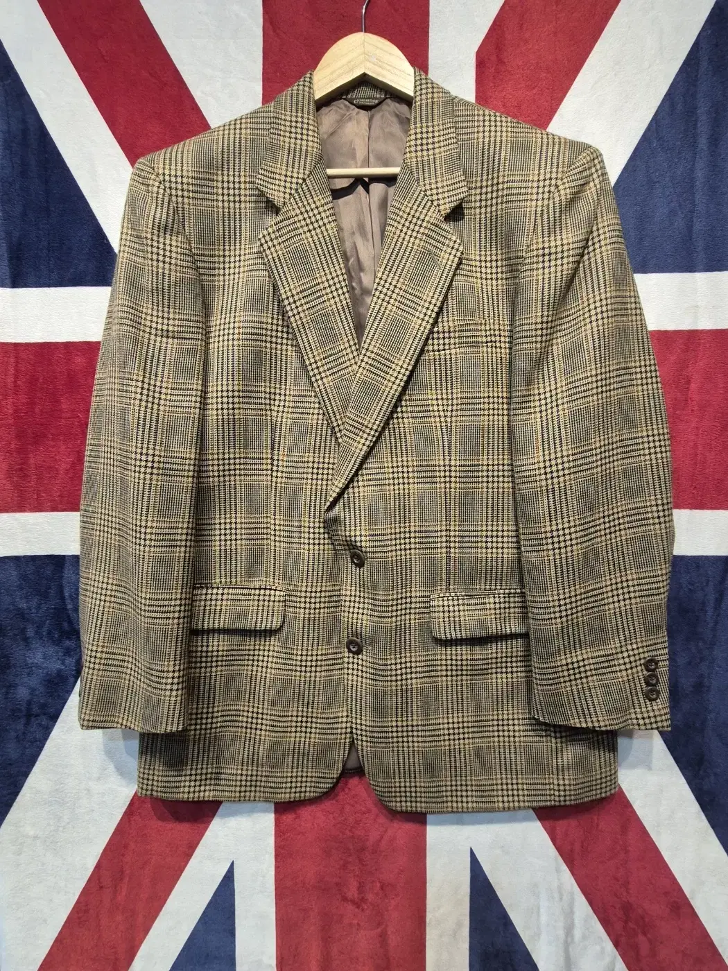 [100] Cambridge Mo100 Two-Button Check Blazer Jacket