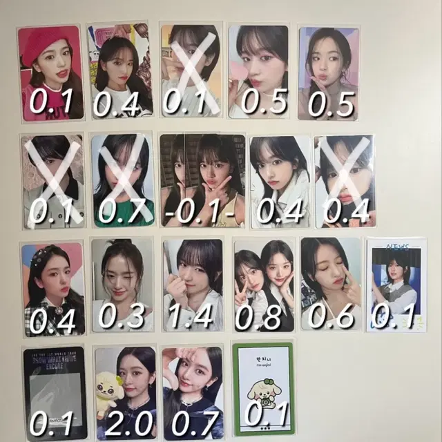 아이브 포카 대량 양도 (유진,가을,레이,리즈,원영,가을)