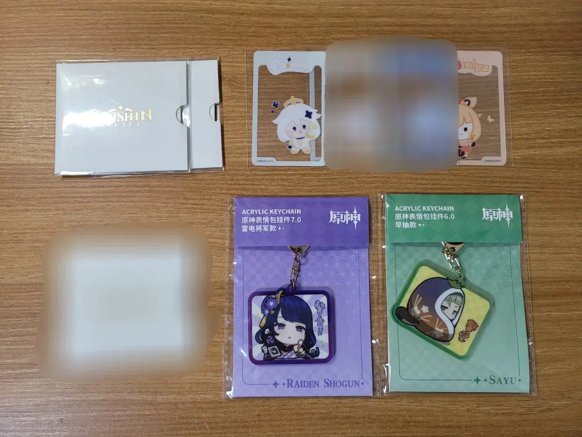 Genshin Impact Cafe Goods (Discovery Card / Minnie / Lottery Keyring)