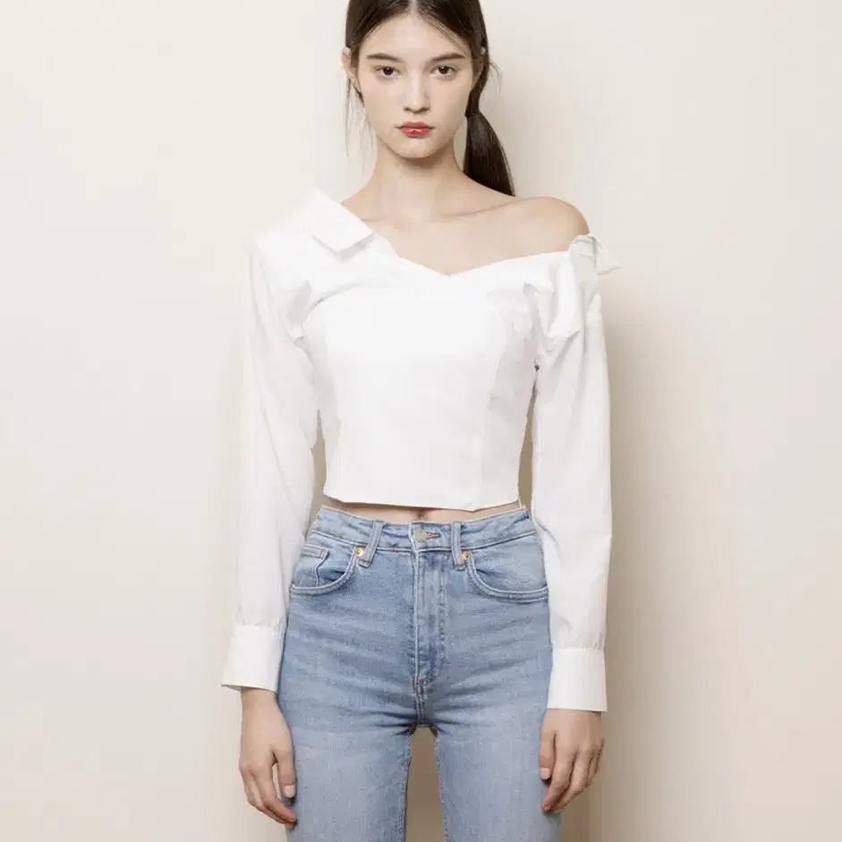 낫유어로즈 Ines shirts bustier 오프숄더 셔츠