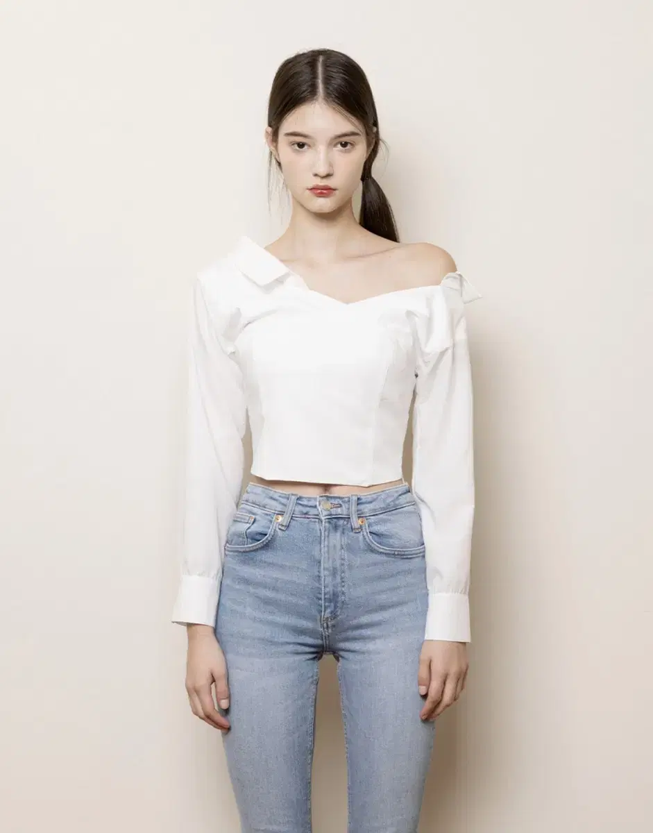 낫유어로즈 Ines shirts bustier 오프숄더 셔츠