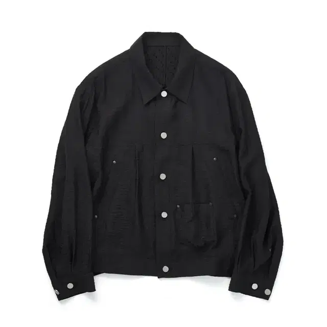 해칭룸 트러커 자켓 Trucker Jacket Jacquard Black