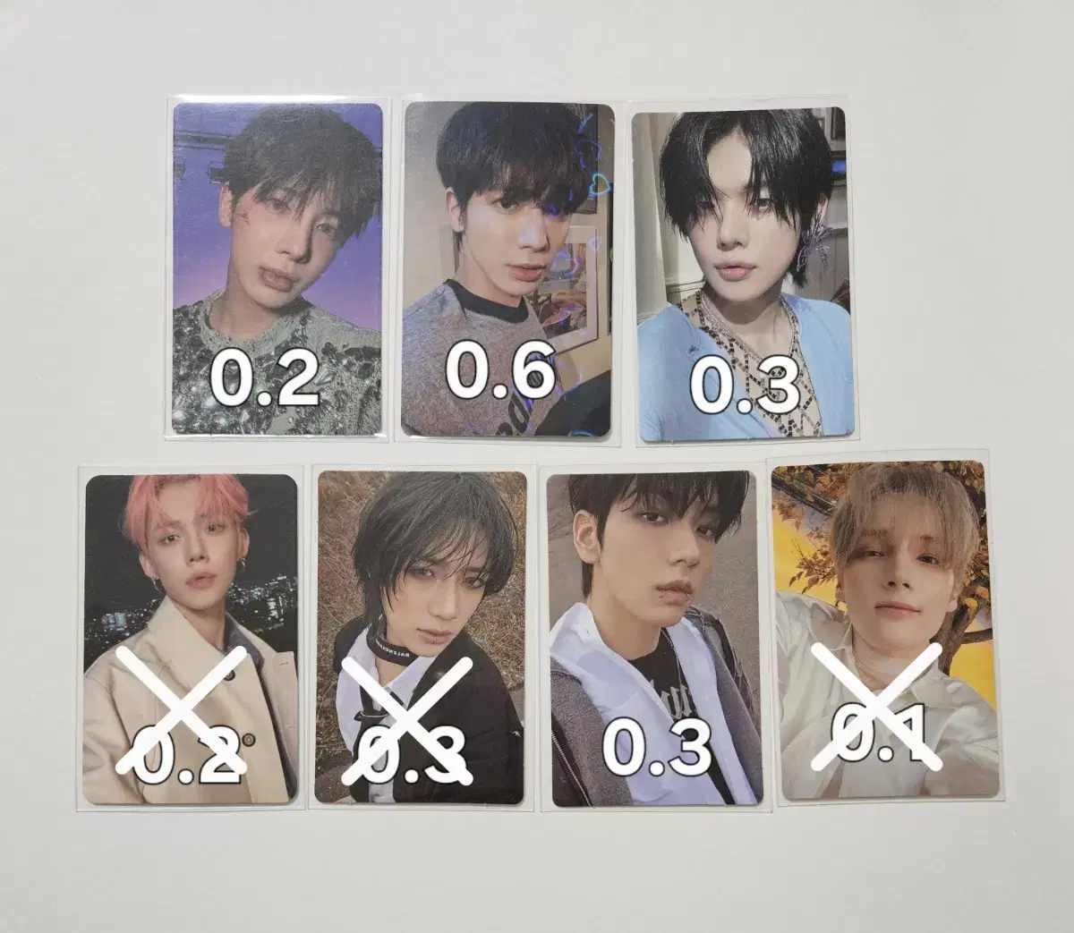 Sell txt photocard. yeonjun.soobin.beomgyu.taehyun. Hooning.concert.ld