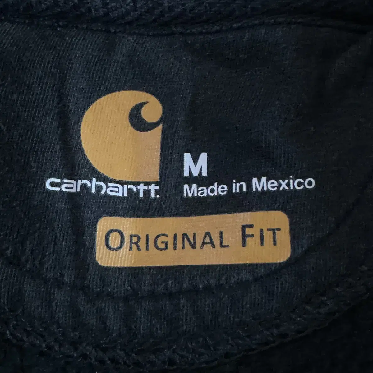 [해외 M] 칼하트 CARHARTT 미드웨이트 패치 맨투맨 블랙